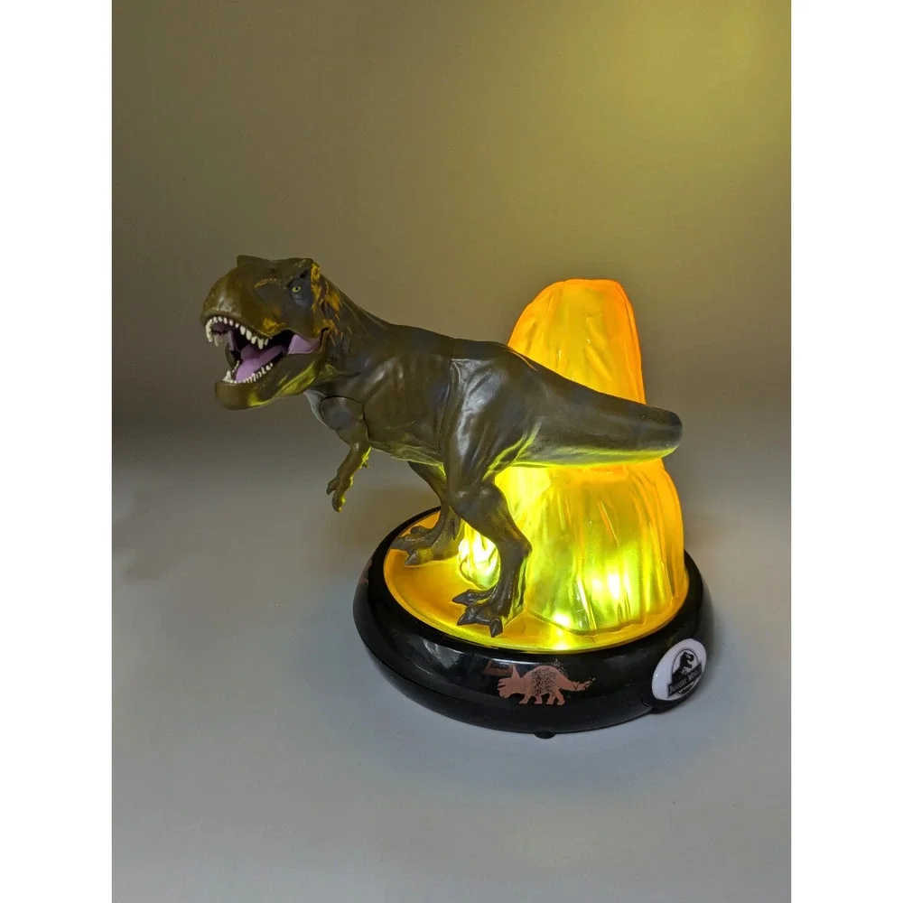 Jurassic World Park Dinosaur T Rex Night Light Volcano 2019 Works Great